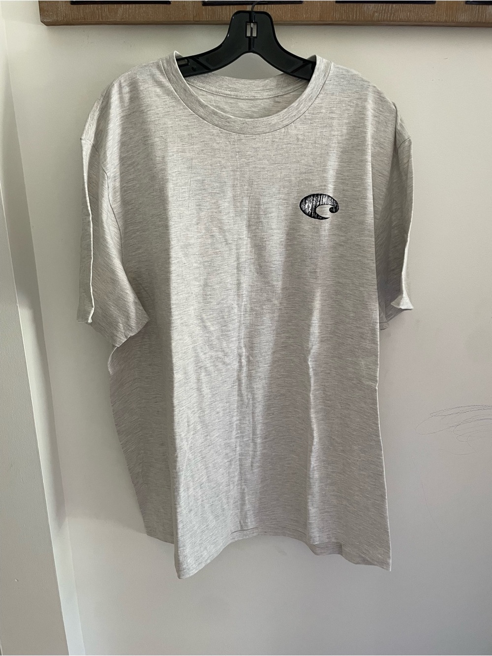 Costa Gray Short-Sleeve Men's T-Shirt with Small Logo